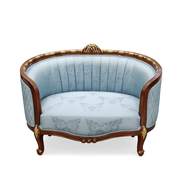 Victorian Curved-Back Settee