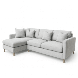 Modern Fabric L-Shaped Sofa
