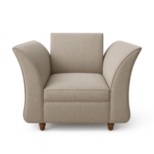 Modern Flared Arm Accent Chair